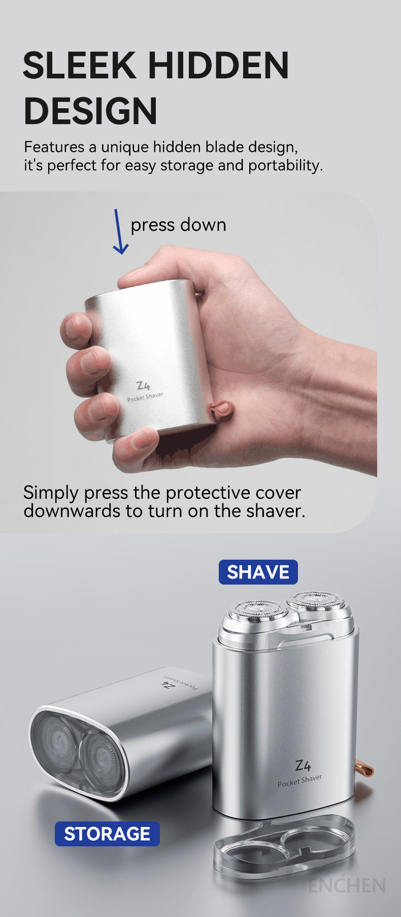 ENCHEN Z4 Mini shaver Portable Men's Shaver