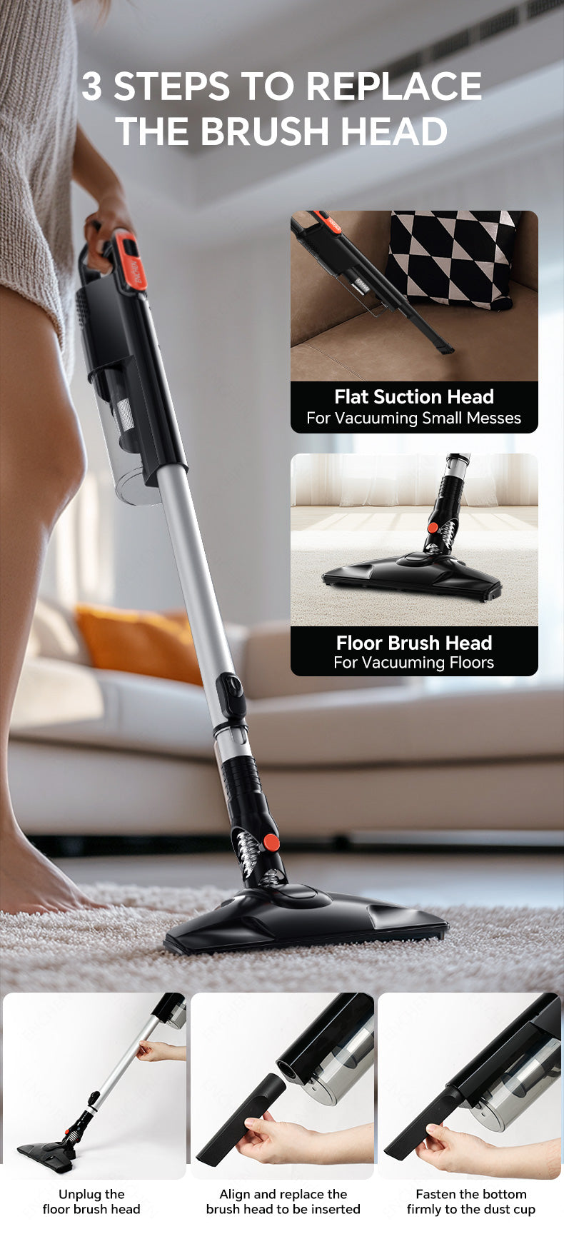 ENCHEN V3 Handheld Vacuum Cleaner High Power