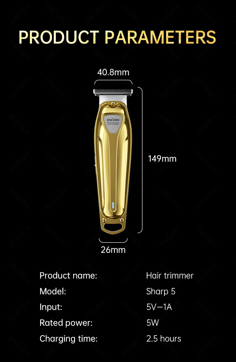 Sharp 5 Hair Trimmer Hair Clipper Semi-professional