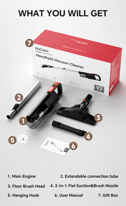 ENCHEN V3 Handheld Vacuum Cleaner High Power