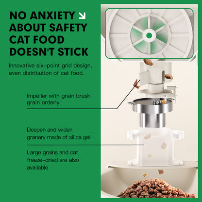 NOTTY High Quality 3.2L Round Meal Automatic Cat Feeder Machine With APP