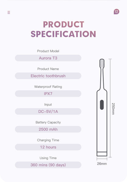 ENCHEN Aurora T3 Sonic Electric Toothbrush Oral Care